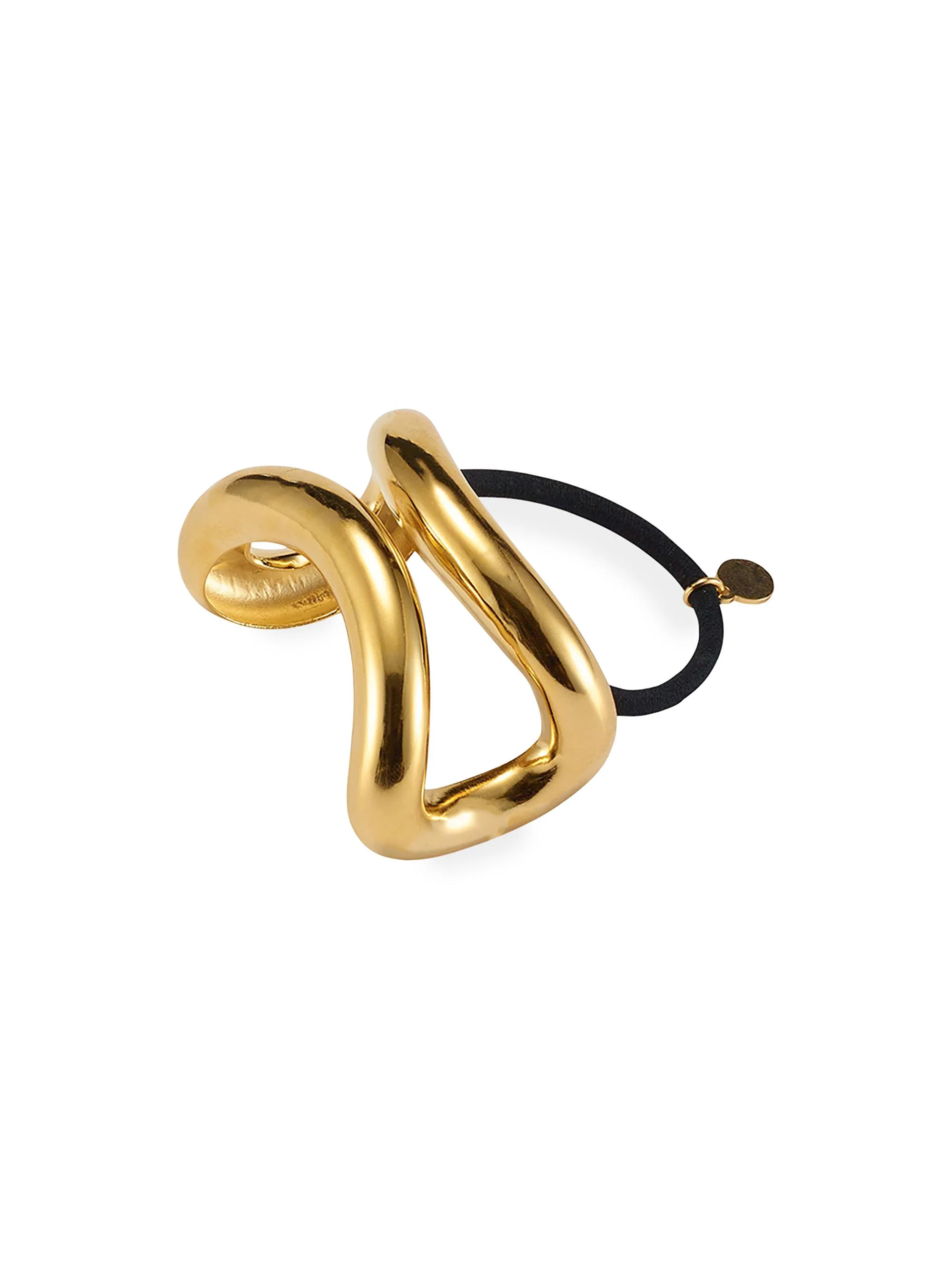 Women's Glossy Arched Ponytail Cuff - Gold - 1