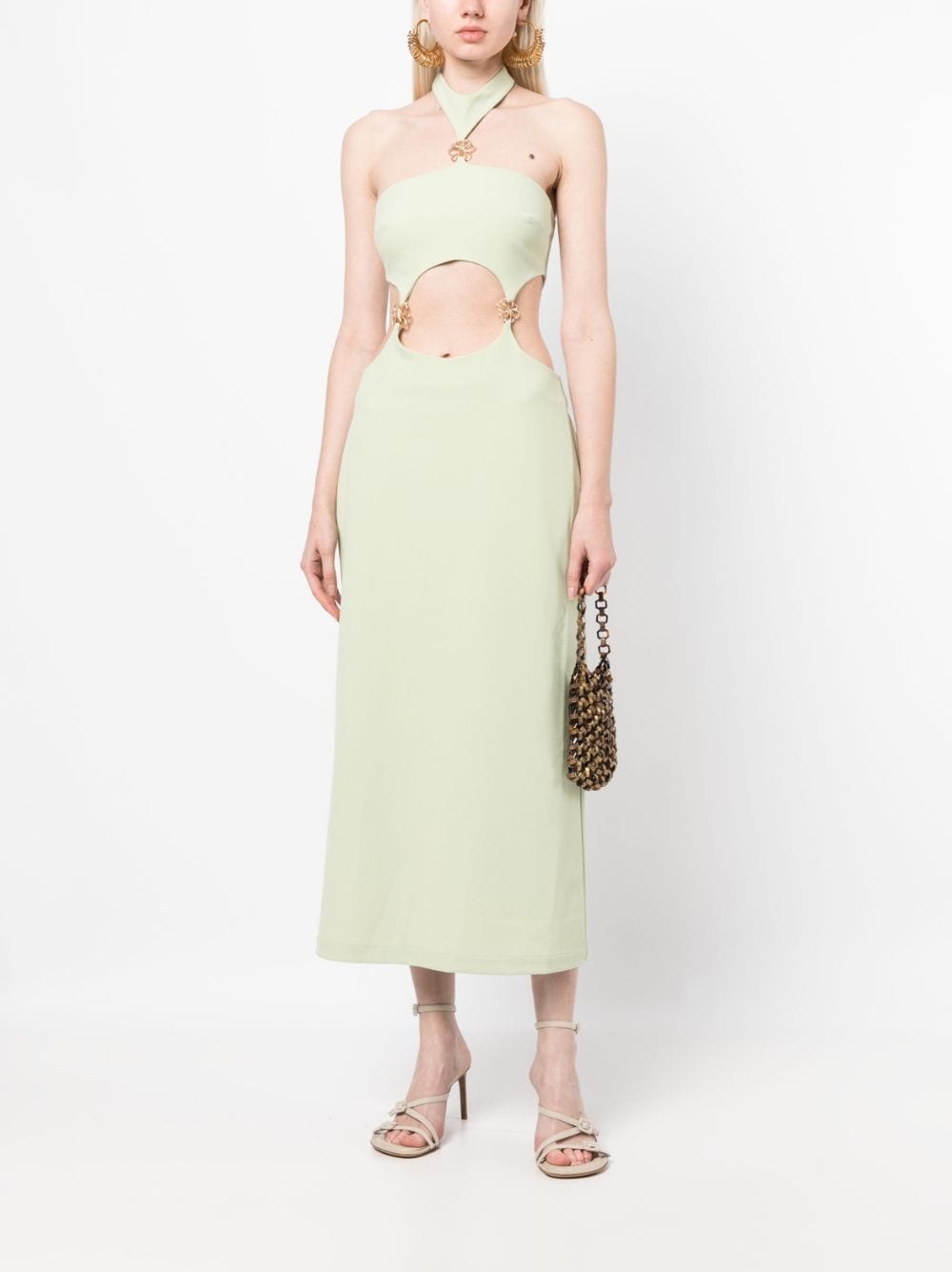 Olivia halterneck cut-out dress - 2