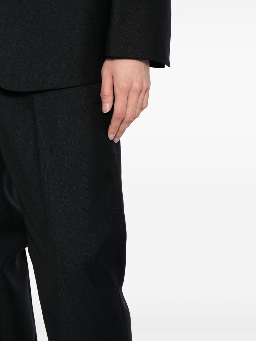 single-breasted relaxed fit tailored suit - 6