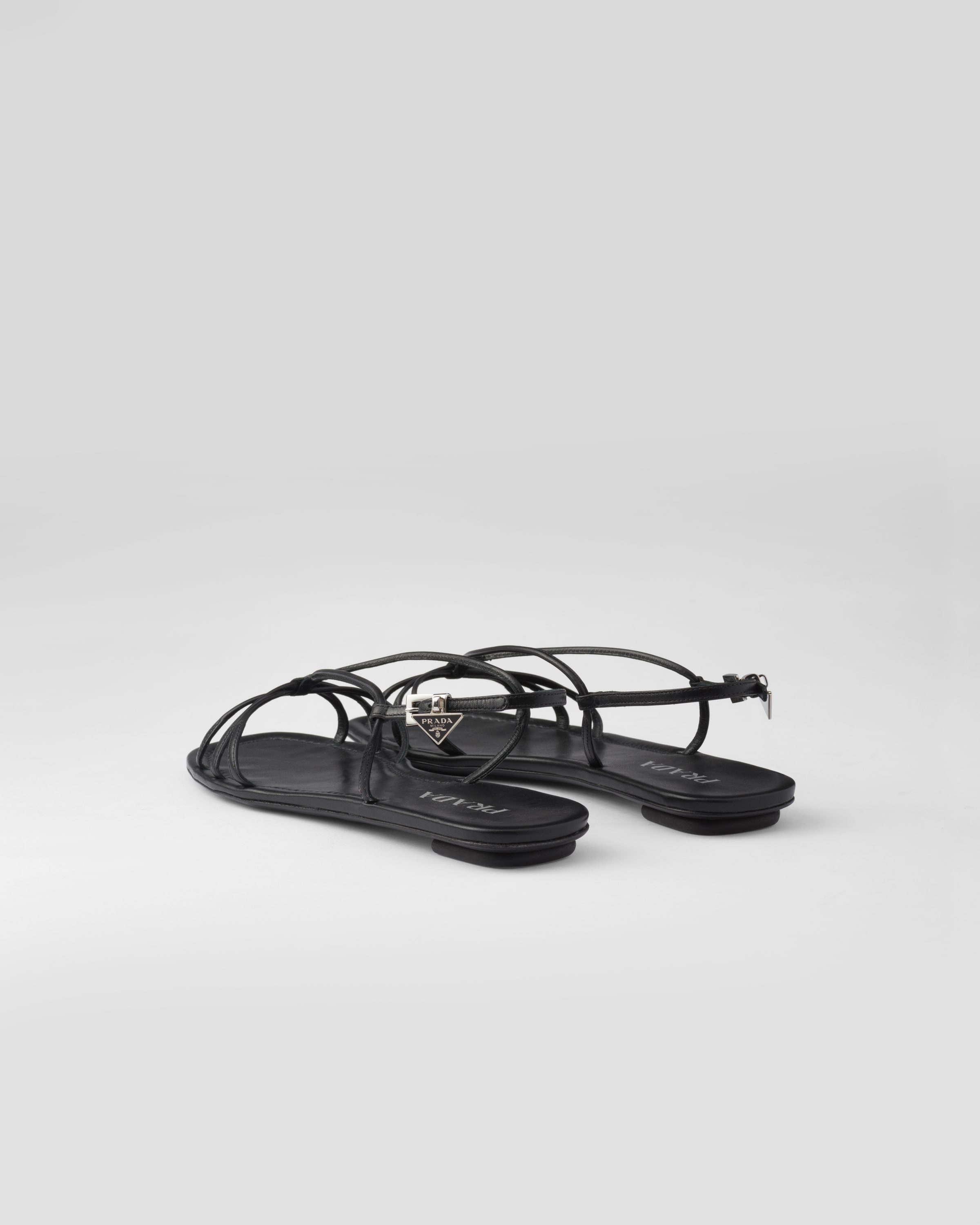 Flat leather sandals - 4