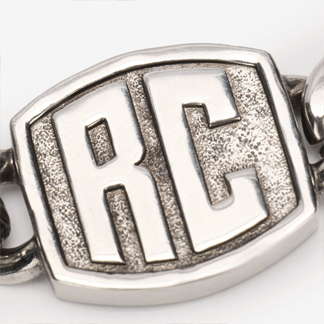 Chain Necklace With RC Monogram - 4