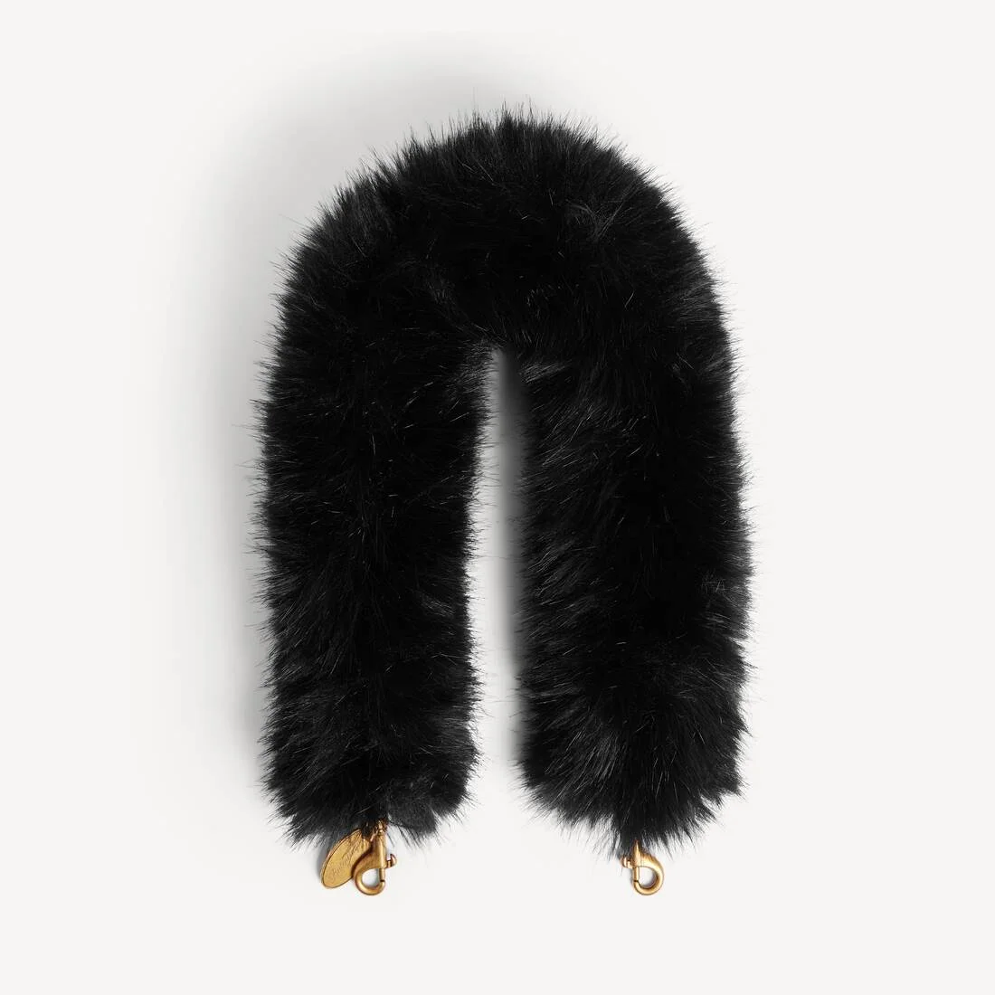 Women's Animal-free Fur Strap in Black - 1