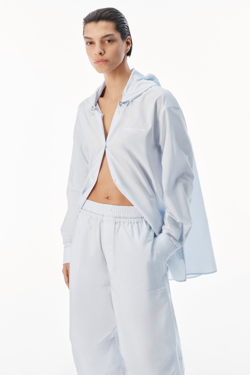 Alexander Wang BUTTON-DOWN HOODIE outlook
