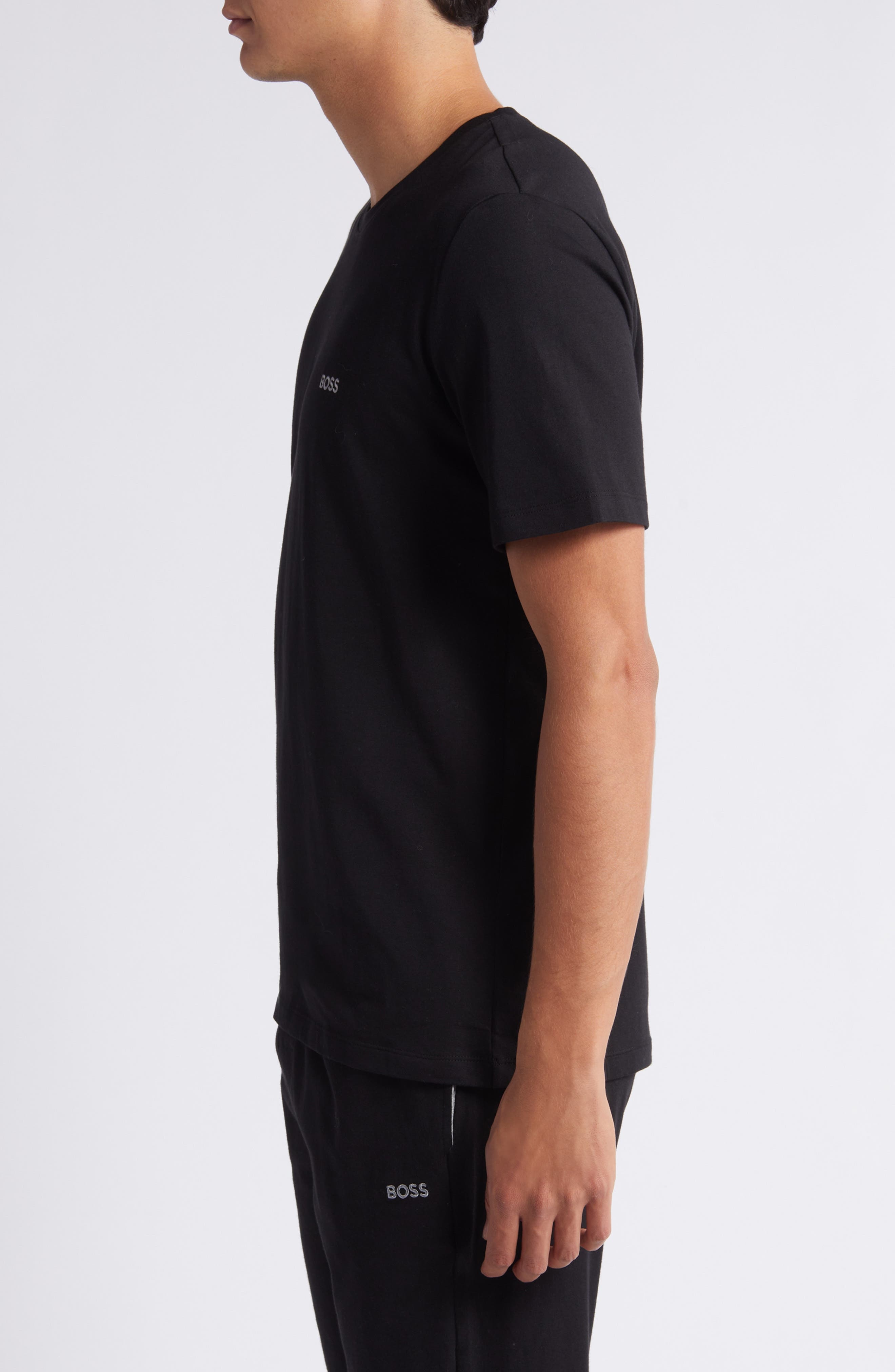BOSS Mix Match Pajama T-Shirt in Black at Nordstrom - 3