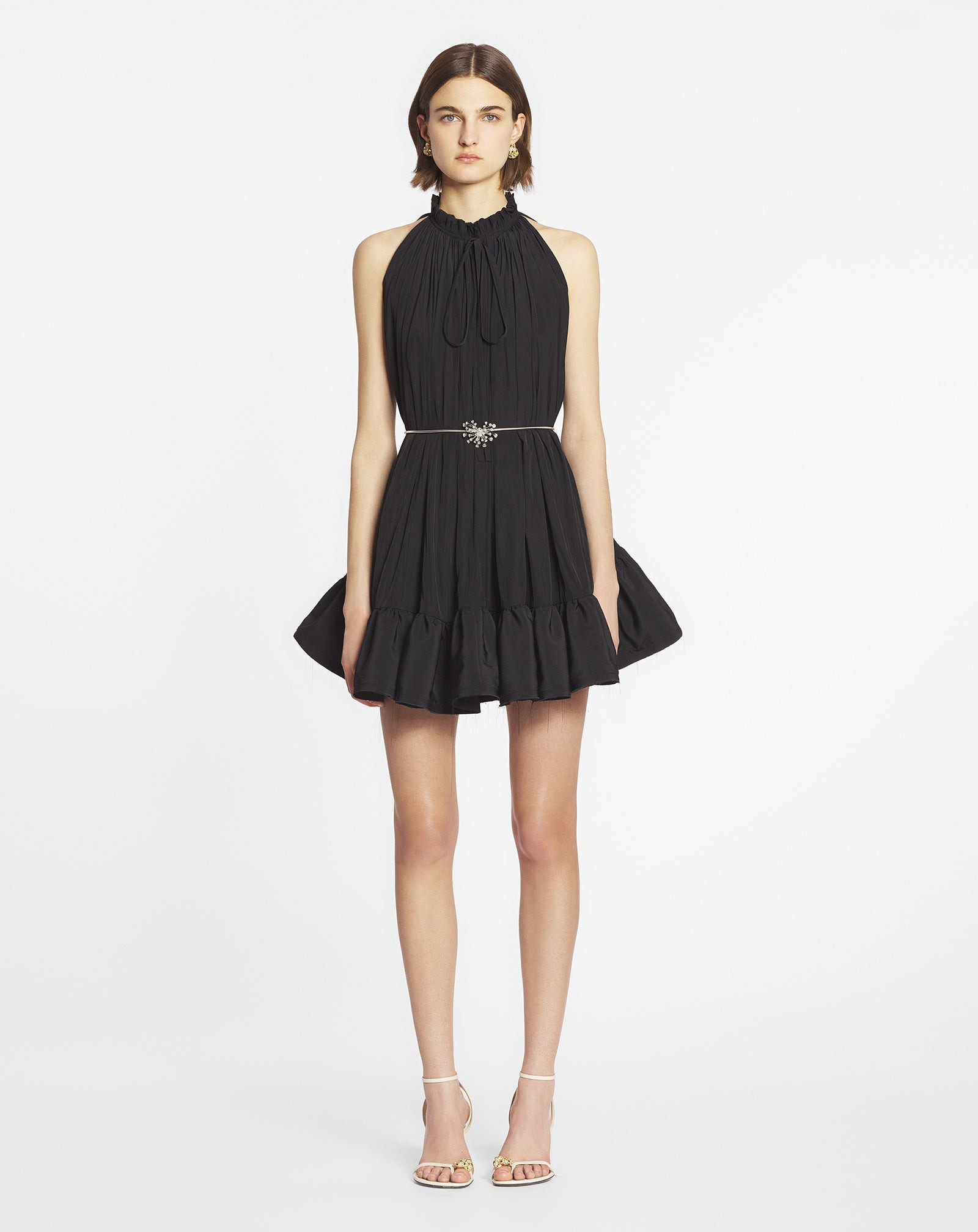 SHORT DRESS WITH RUFFLES - 2