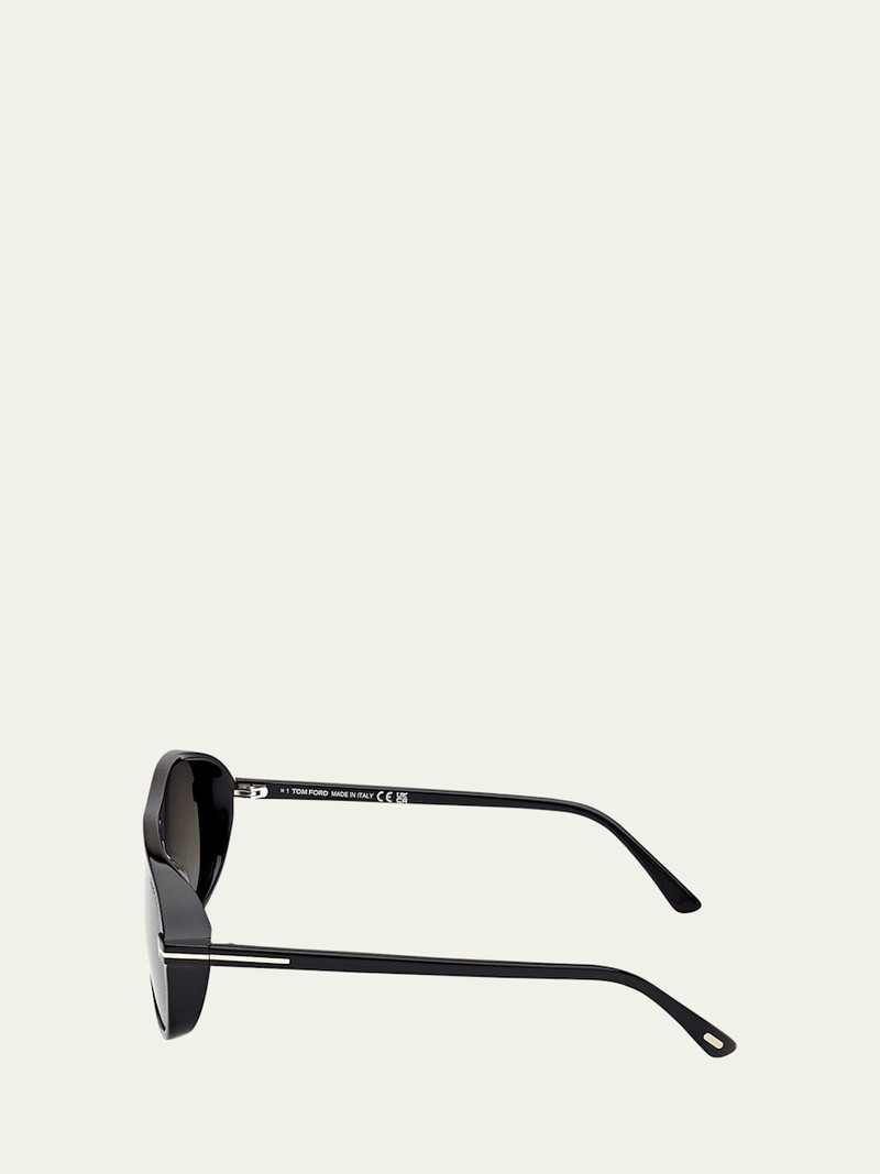 TOM FORD Men's Guillaume Acetate Aviator Sunglasses outlook