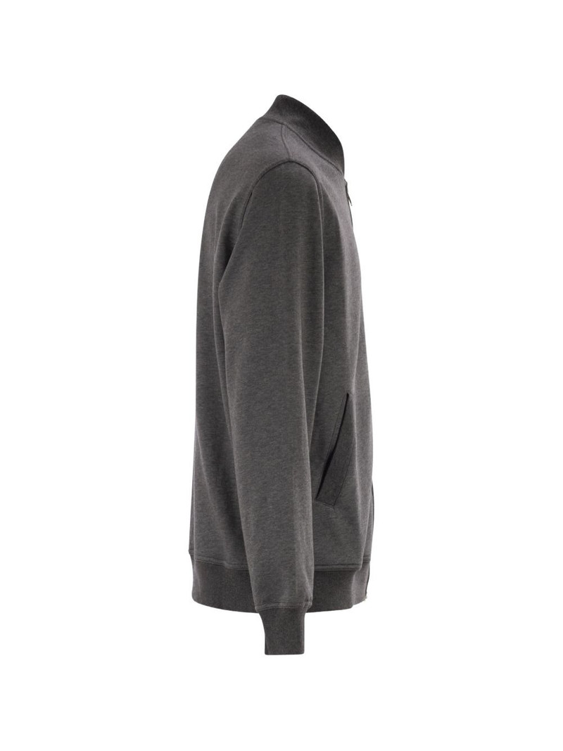 zip ribbed-knit sweatshirt 3