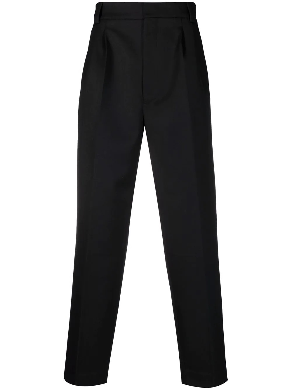 pleated detail tailored trousers - 1