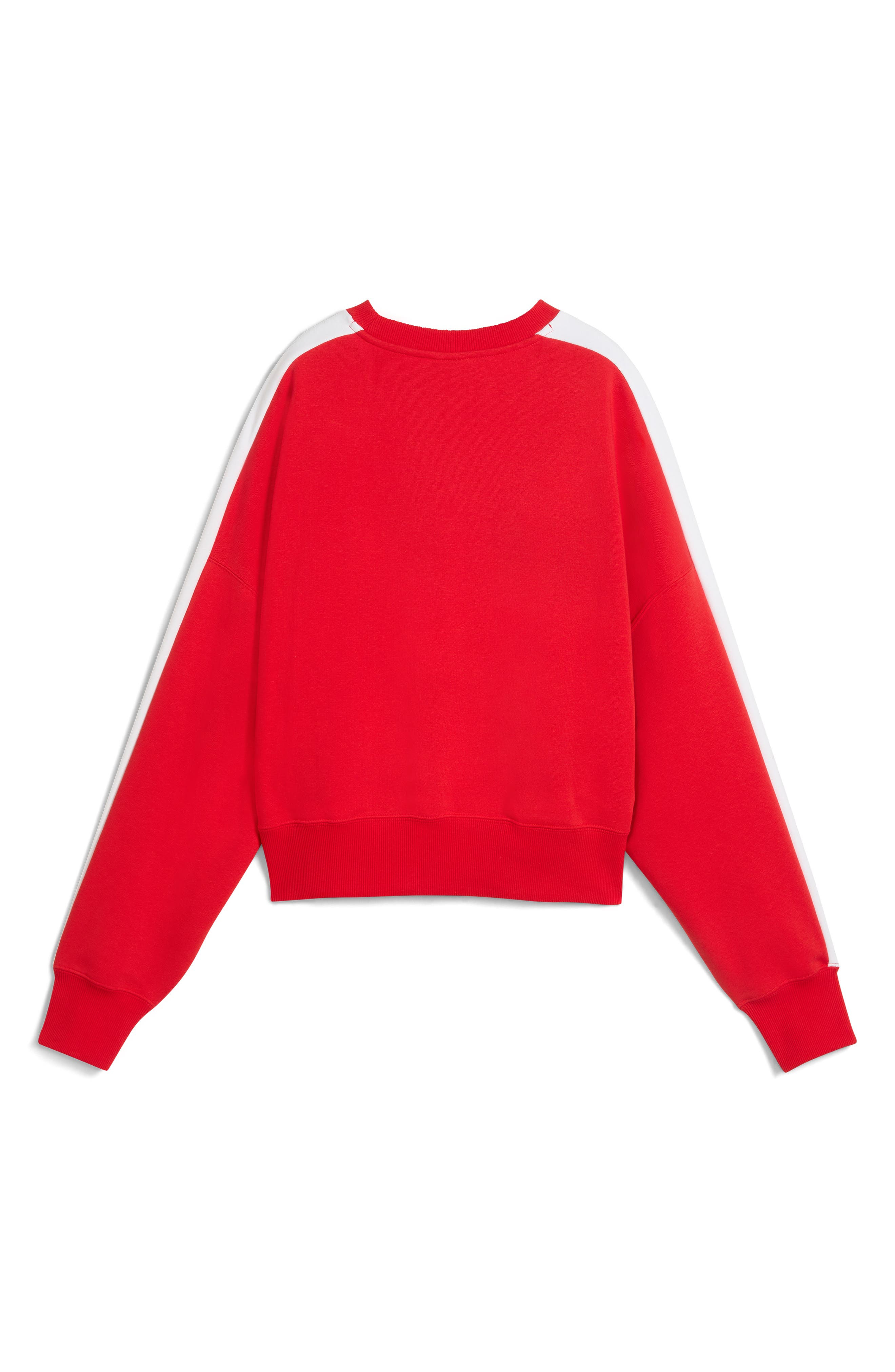 PUMA T7 Oversize Crewneck Sweatshirt in For All Time Red at Nordstrom - 4