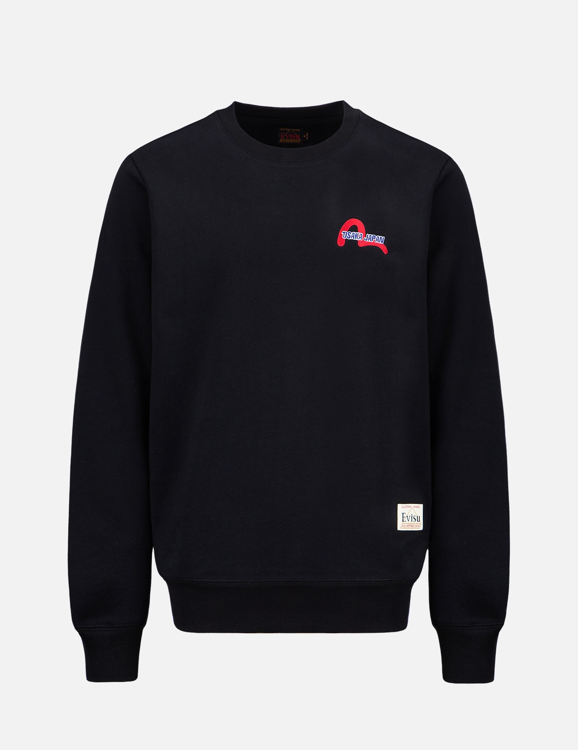 EVISU - 道楽 マツモトーイ EVISU DARUMA MOTO CLUB MOTIF PRINT SWEATSHIRT | REVERSIBLE