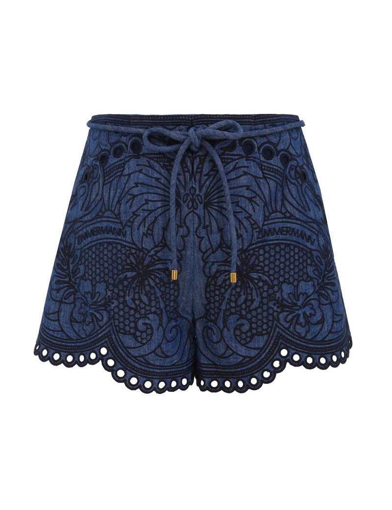 COCO EMBROIDERED DENIM SHORT 1