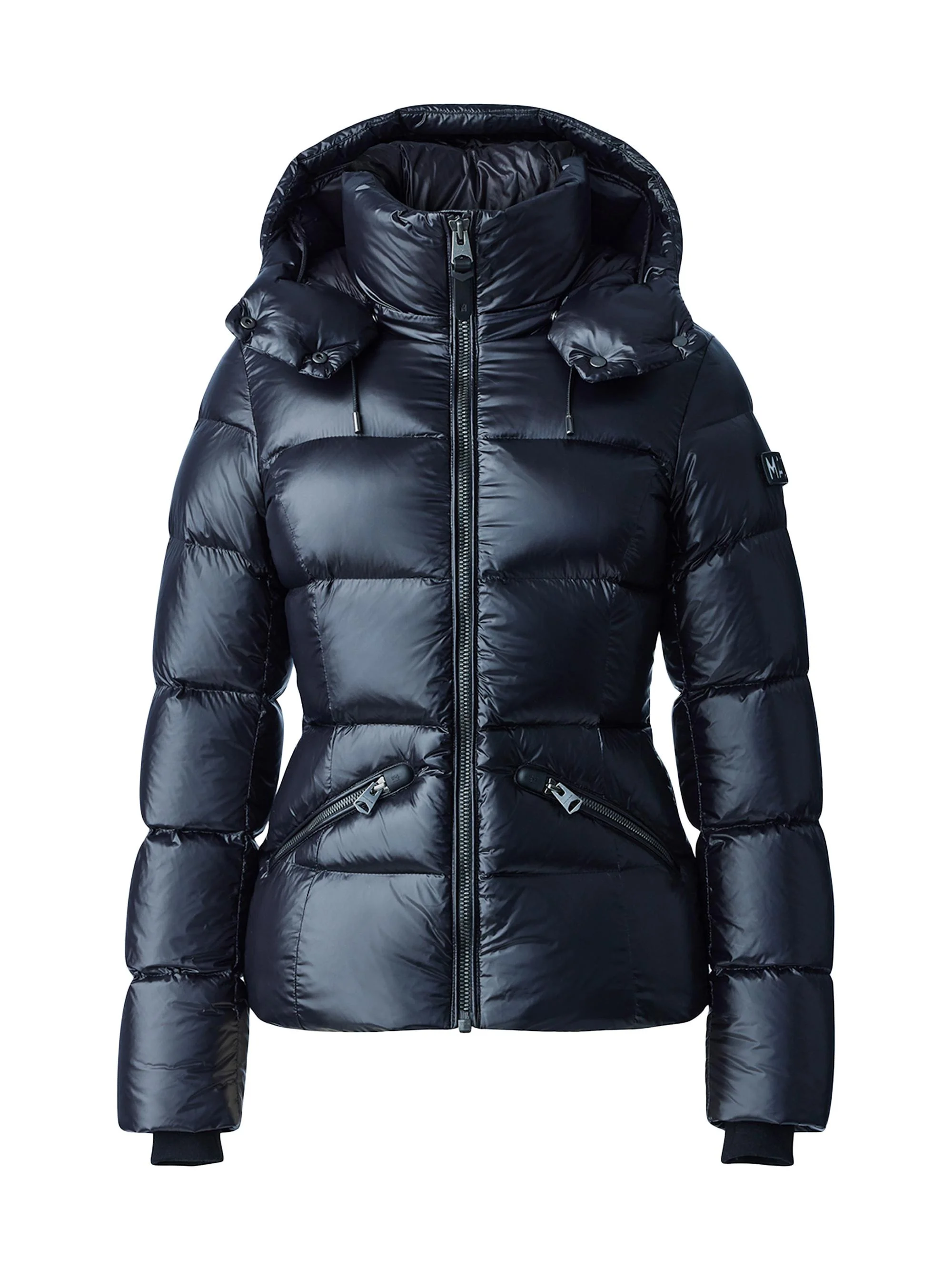 Women's Madalyn Down Quilted Puffer Jacket - Black - 1