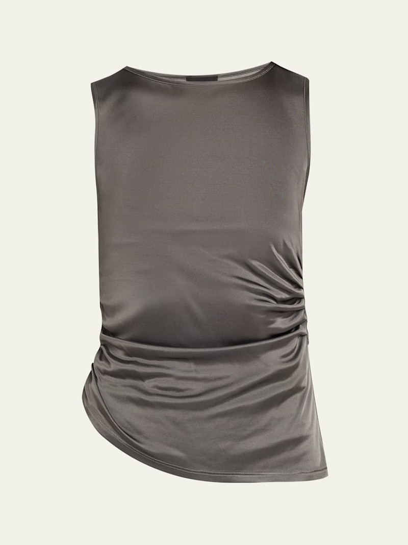 Ruched Jersey Sleeveless Top 1