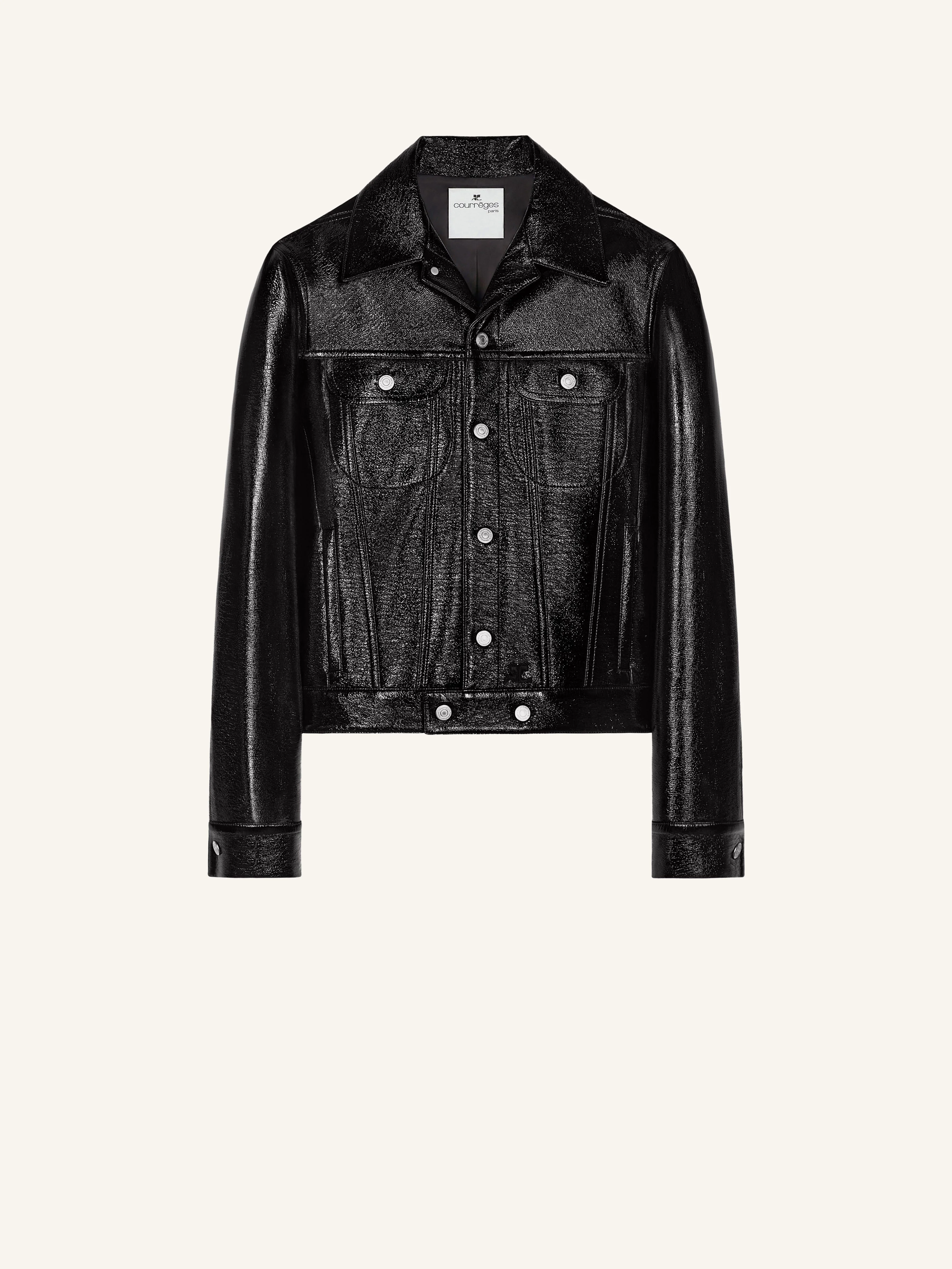 VINYL TRUCKER JACKET - 1