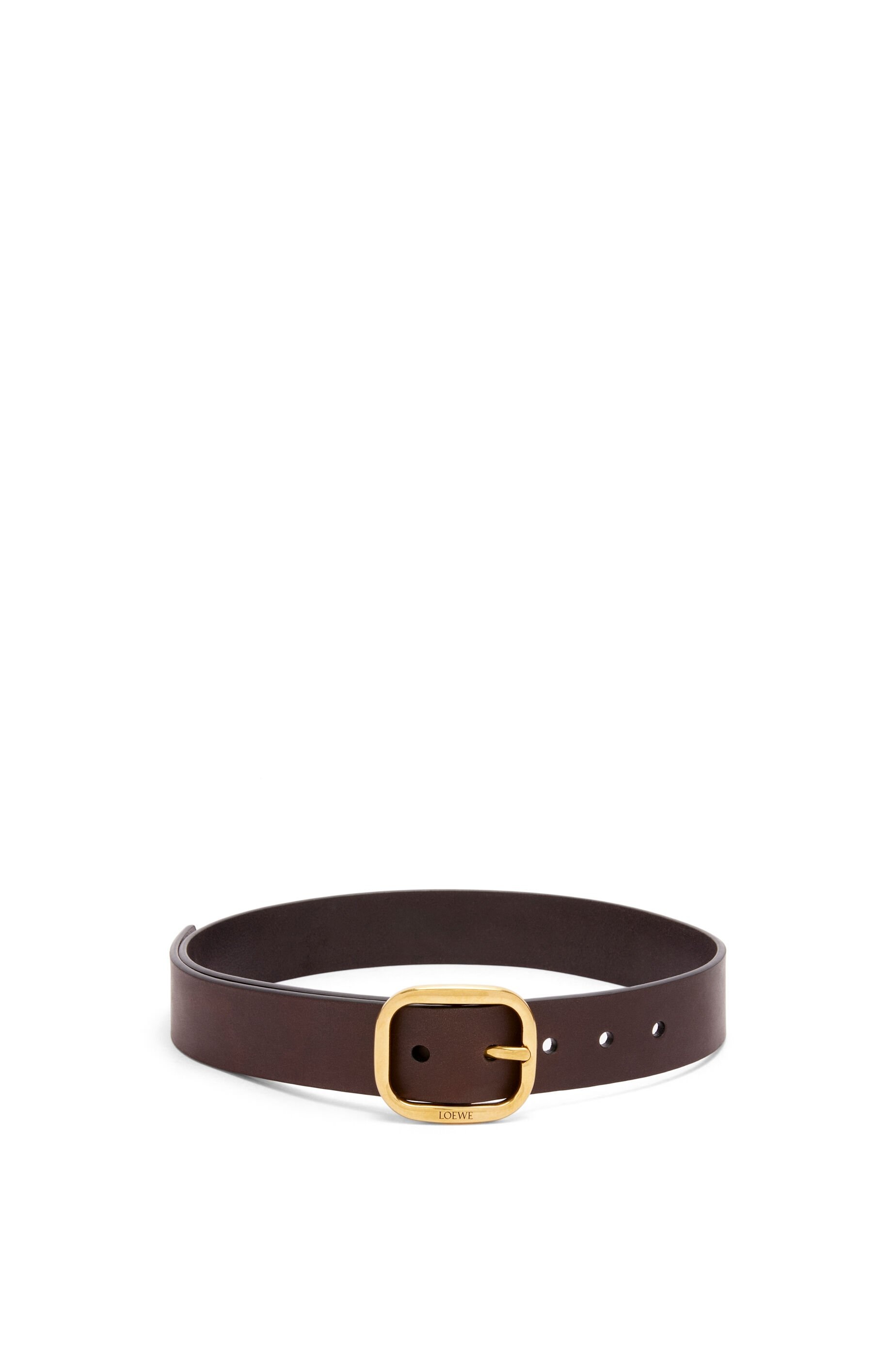 Rounded soft belt in classic calfskin - 1