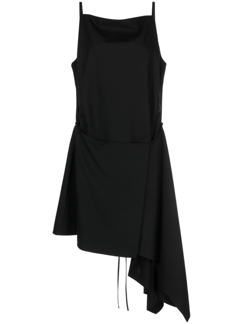 asymmetric-hem sleeveless minidress - 1