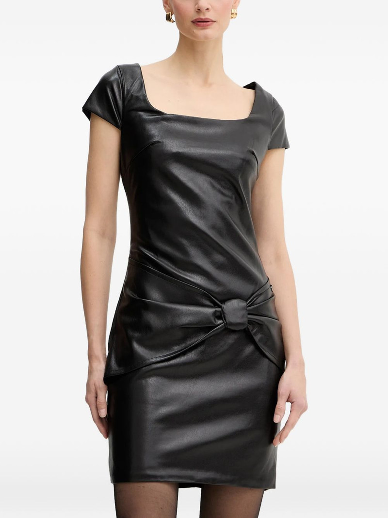 knot short-sleeve mini dress 1