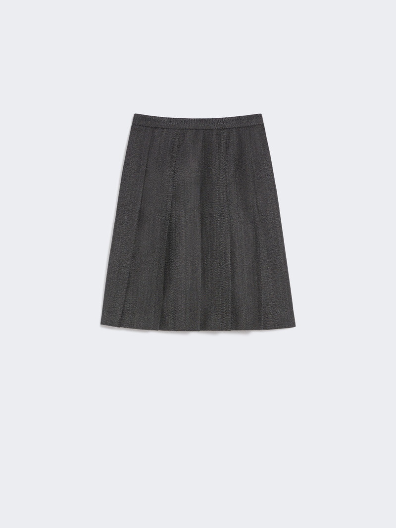 PETER Flannel pleated skirt 1