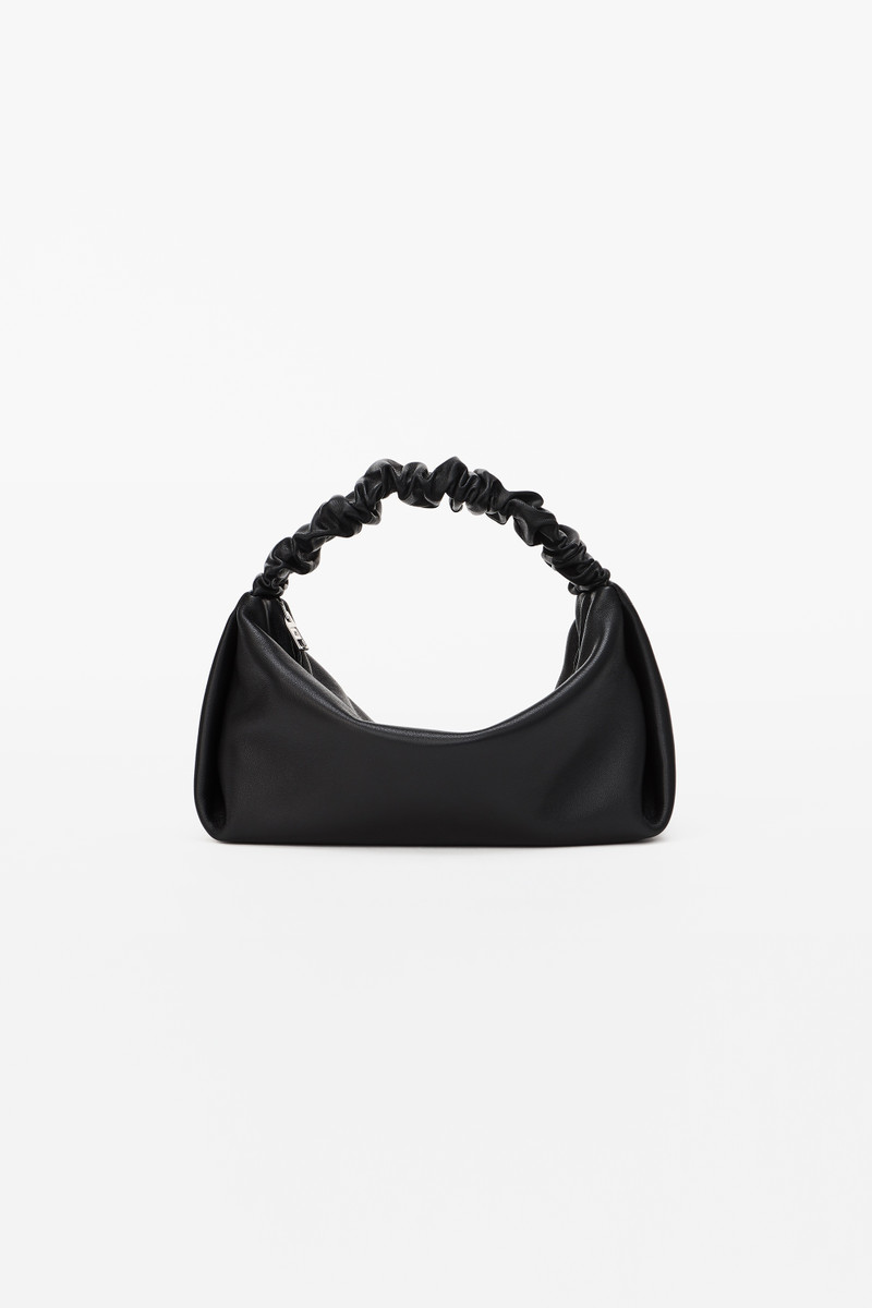 SMALL SCRUNCHIE BAG IN LEATHER 1