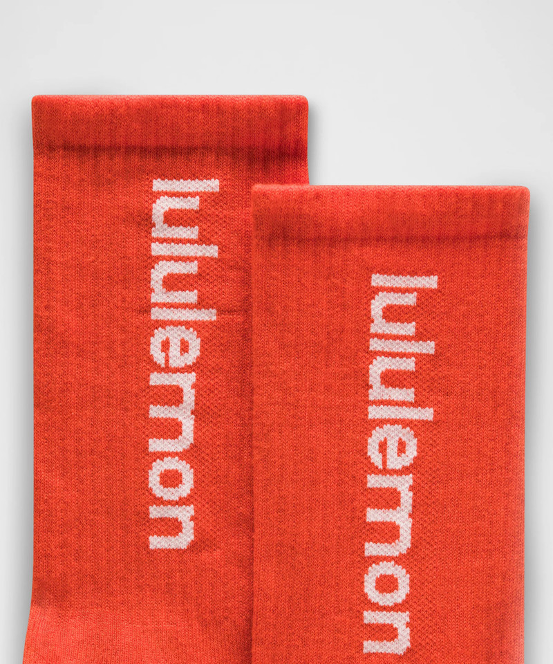 lululemon Unisex Daily Essential Crew Socks *Wordmark outlook