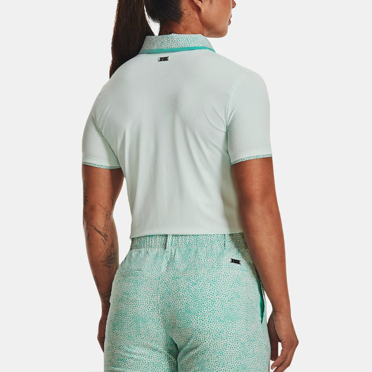 (WMNS) Under Armour Iso-Chill Polo Shirt 'Light Green' 1370132-936 - 4