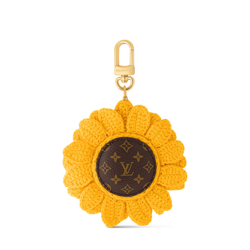 Sunflower Crochet Bag Charm 1