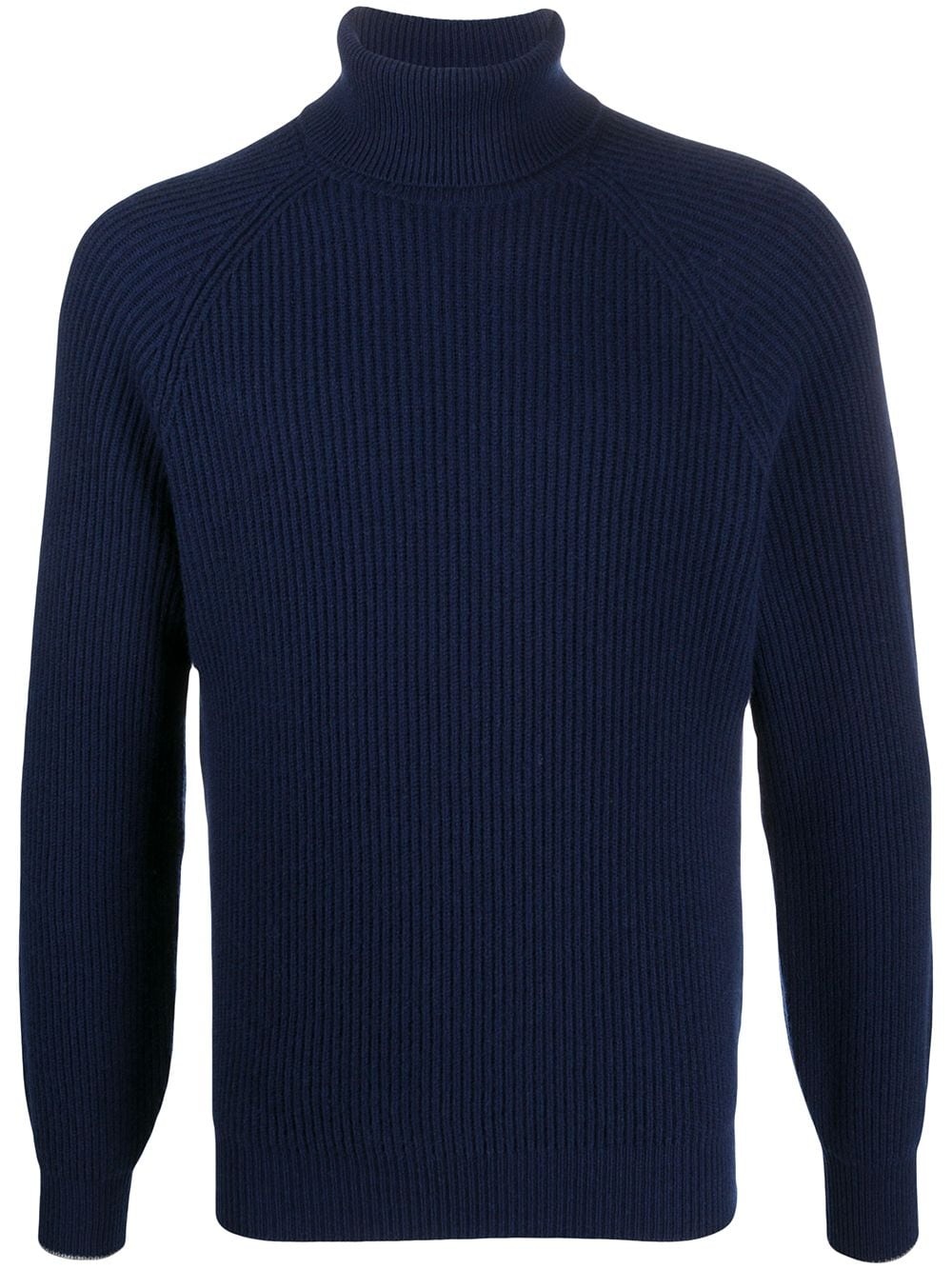 ribbed roll neck sweater - 1