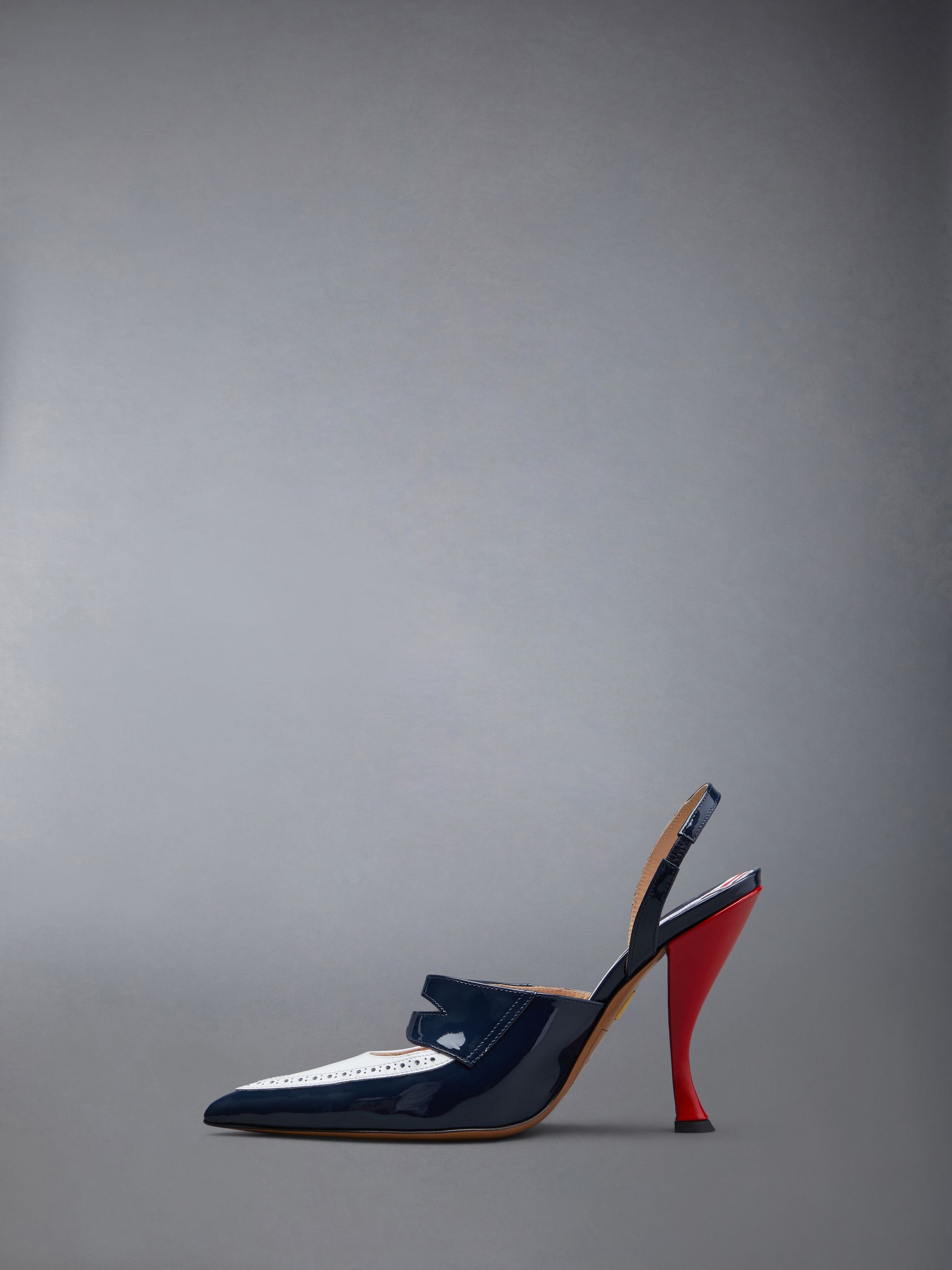 curved-heel 120mm leather pumps - 3