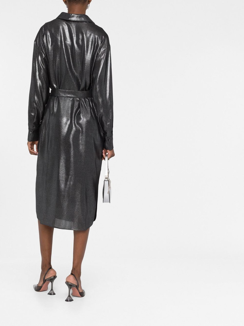 shiny wrap dress 4