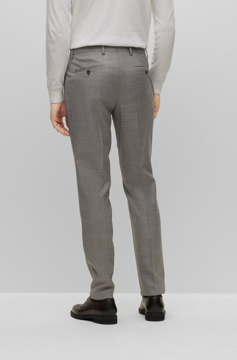 SLIM-FIT SUIT IN PATTERNED STRETCH WOOL 8