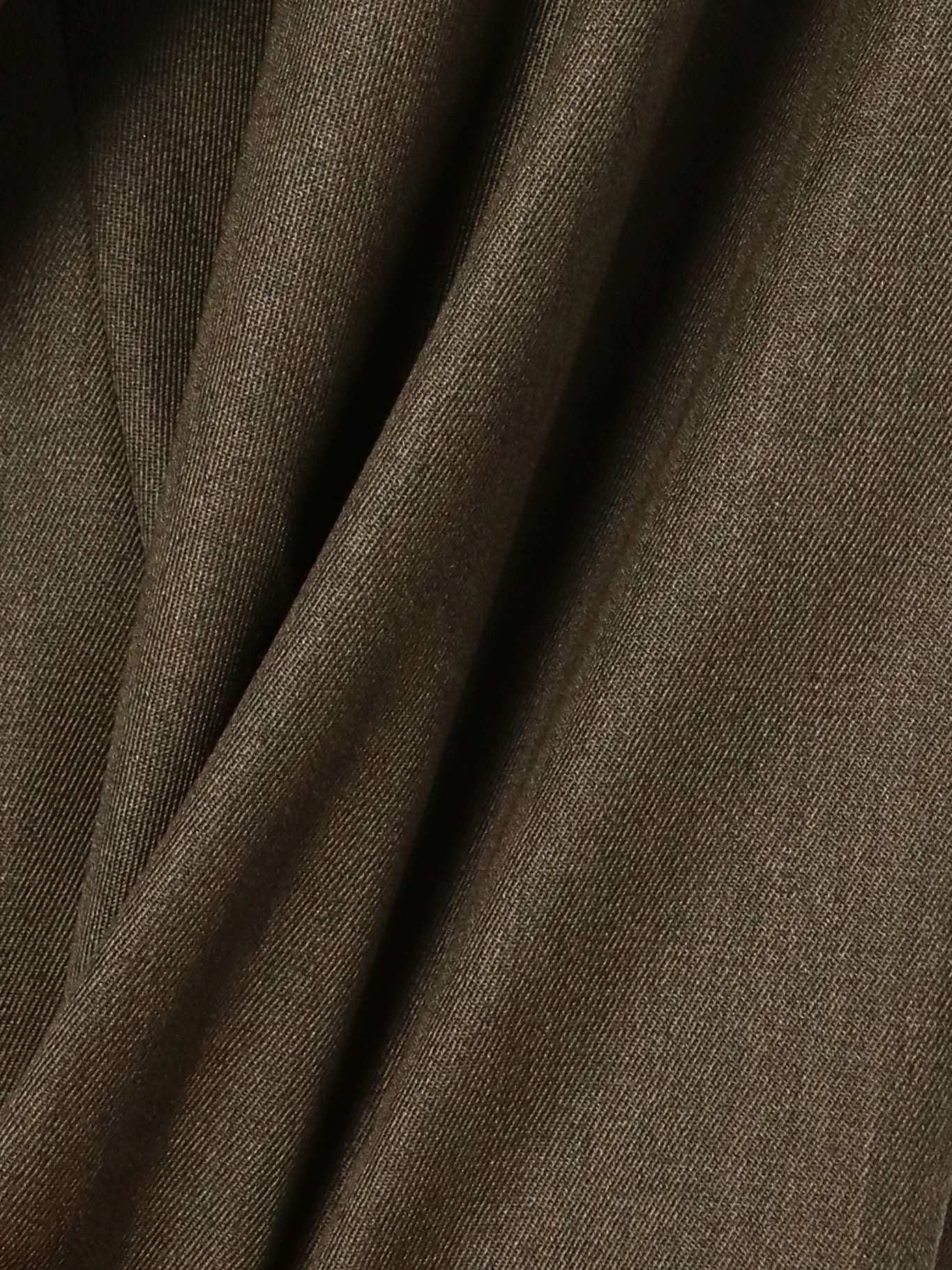 Emmett pleated wool tapered pants Brown - 5