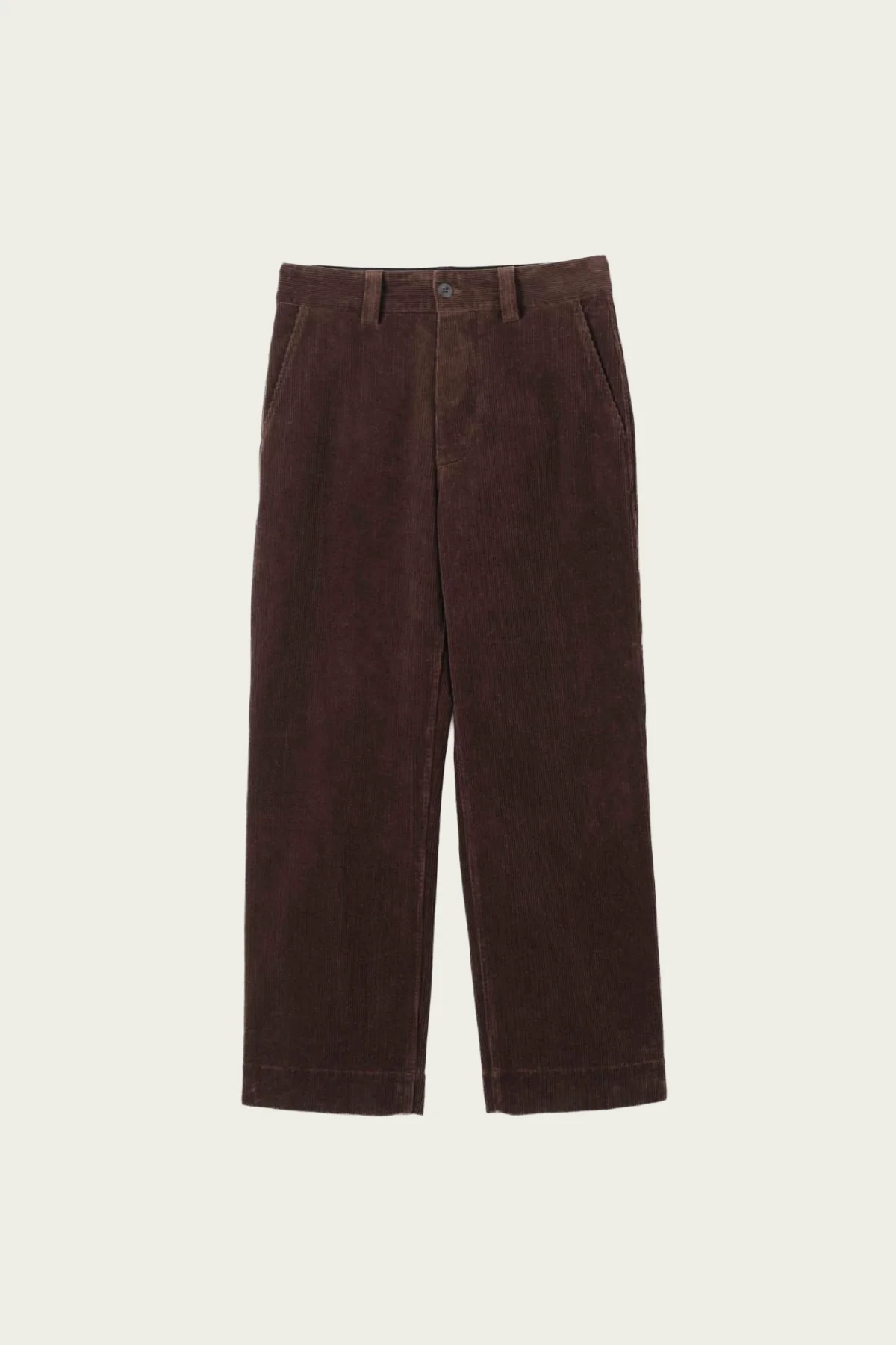 MHL Simple Trousers - Chestnut 8 Wale Cotton Corduroy - 1
