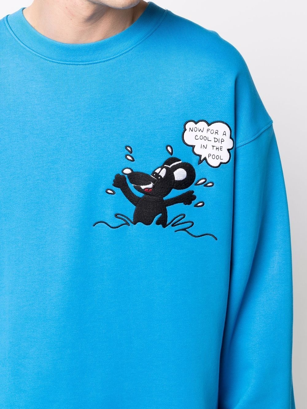 organic cotton comic-graphic sweatshirt - 5