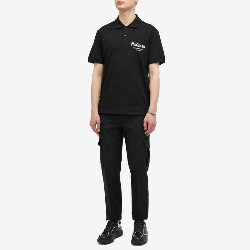 Alexander McQueen Embroidered Graffiti Logo Polo 4