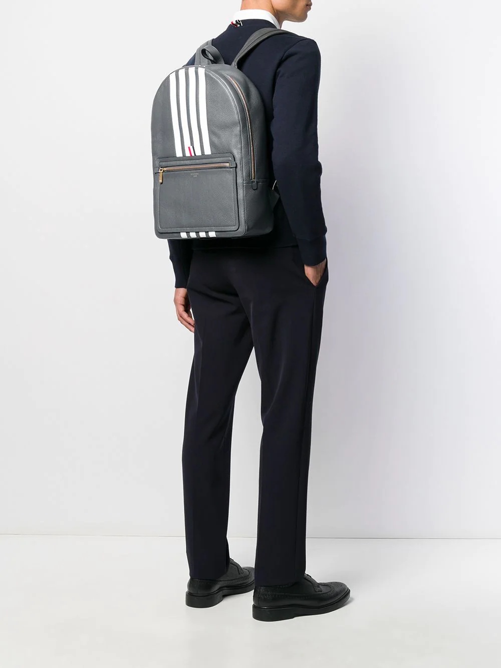 striped backpack - 2