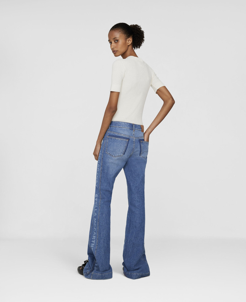 Logo Flared Denim Jeans 3