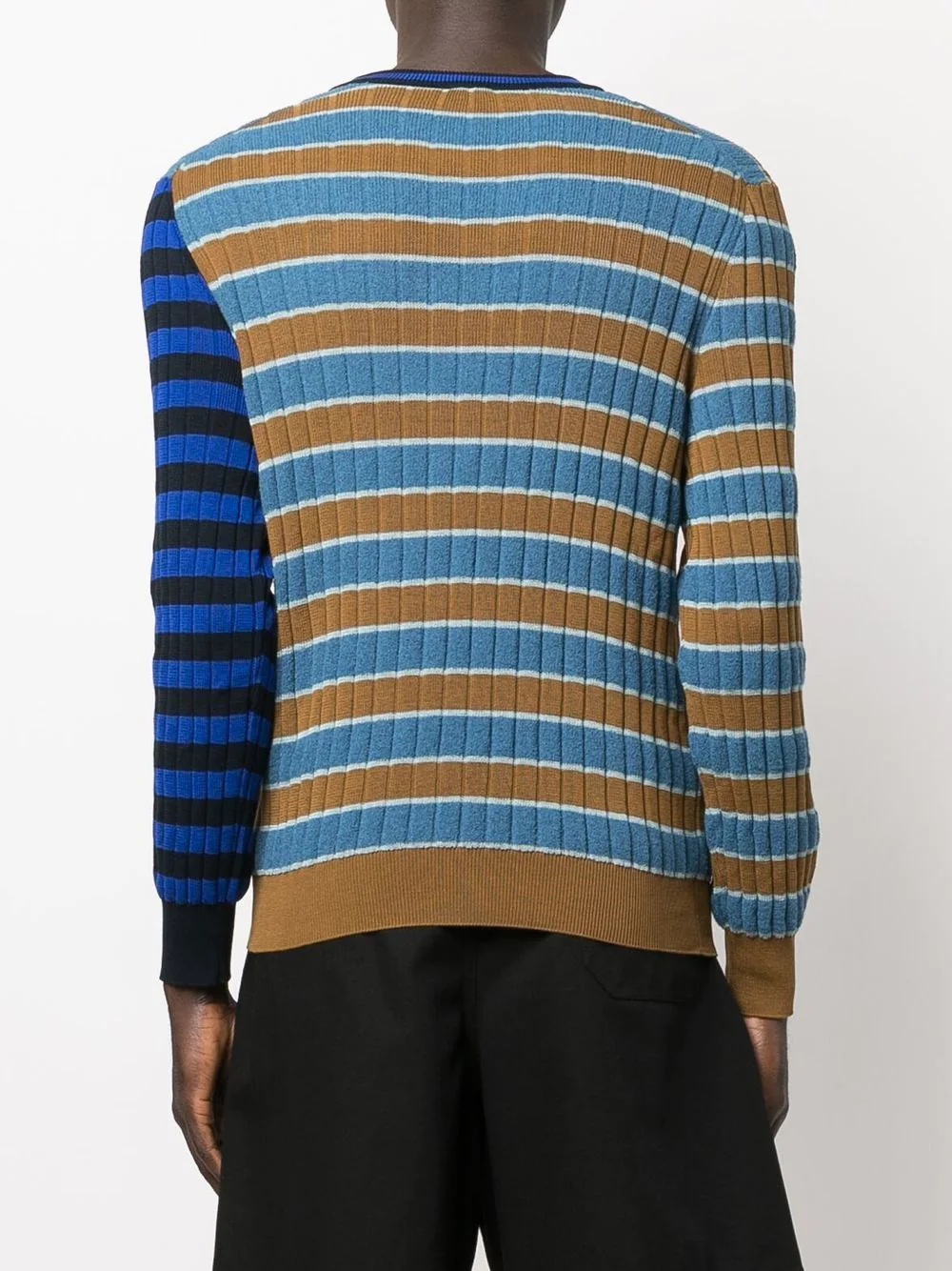 striped ribbed jumper - 4