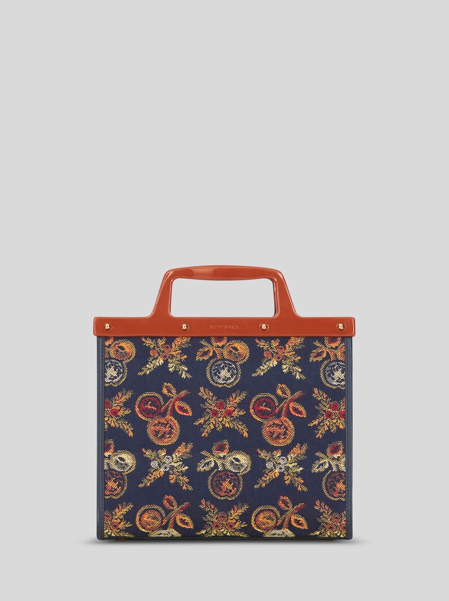 SMALL JACQUARD LOVE TROTTER BAG WITH APPLE PATTERN - 3