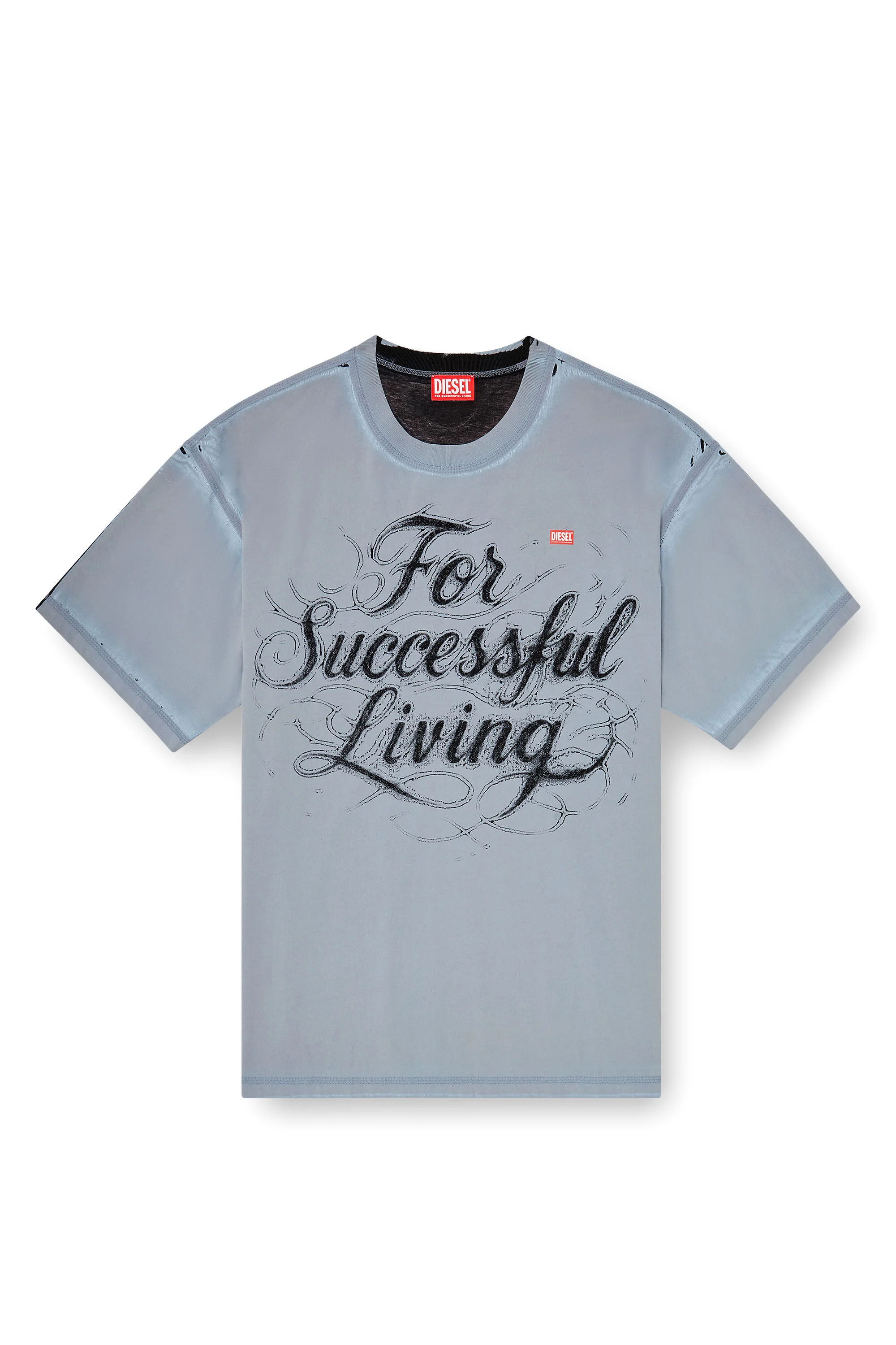 T-SHIRT WITH FOR SUCCESSFUL LIVING PRINT - 1