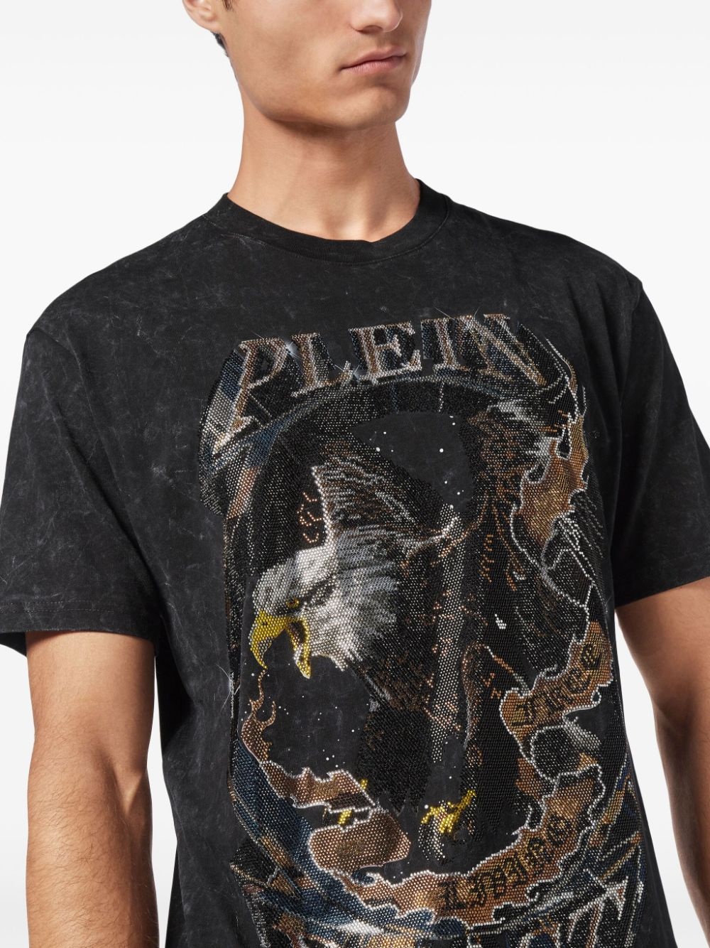 rhinestone-embellished cotton t-shirt - 5
