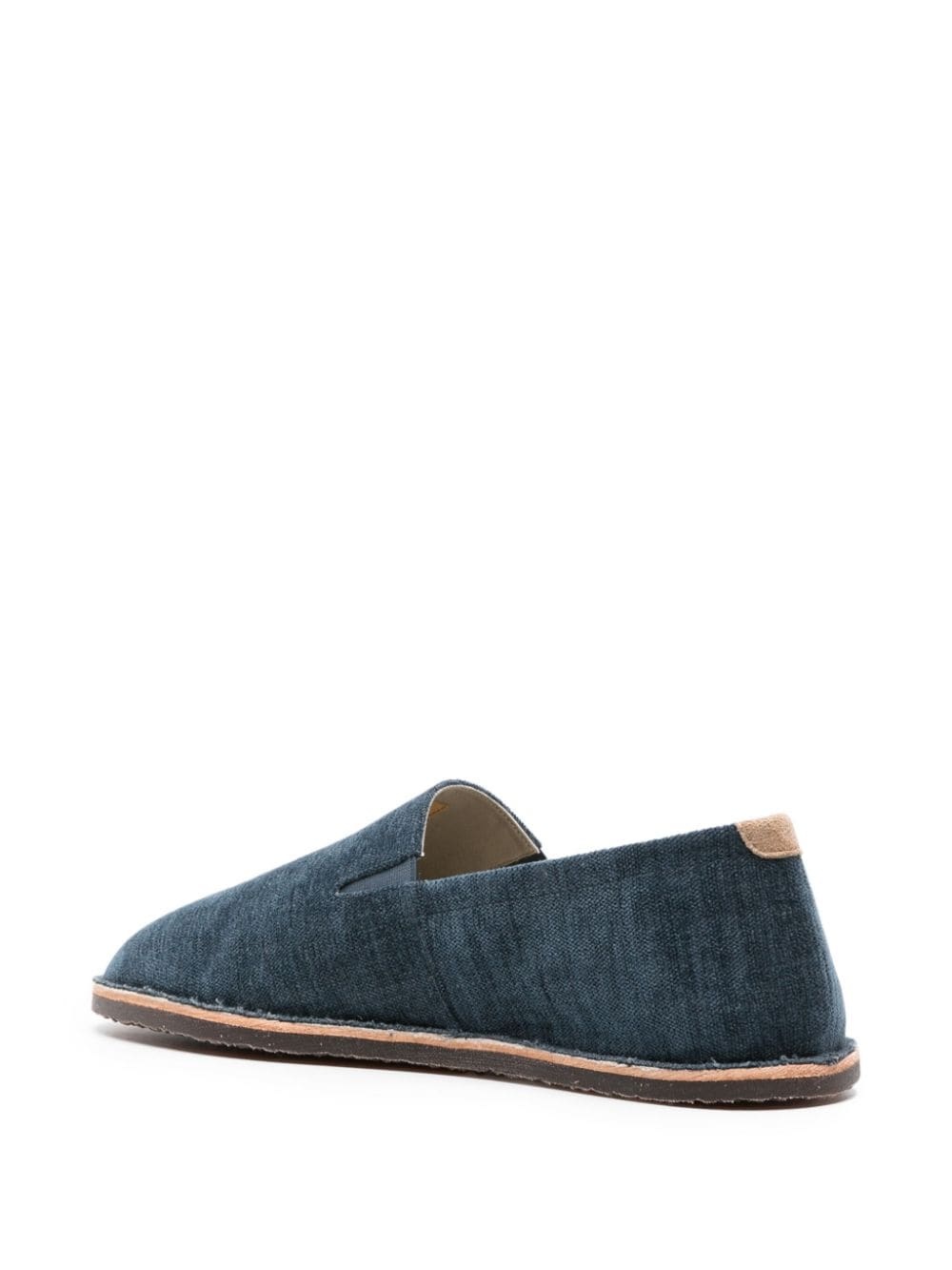 slip-on twill loafers - 3
