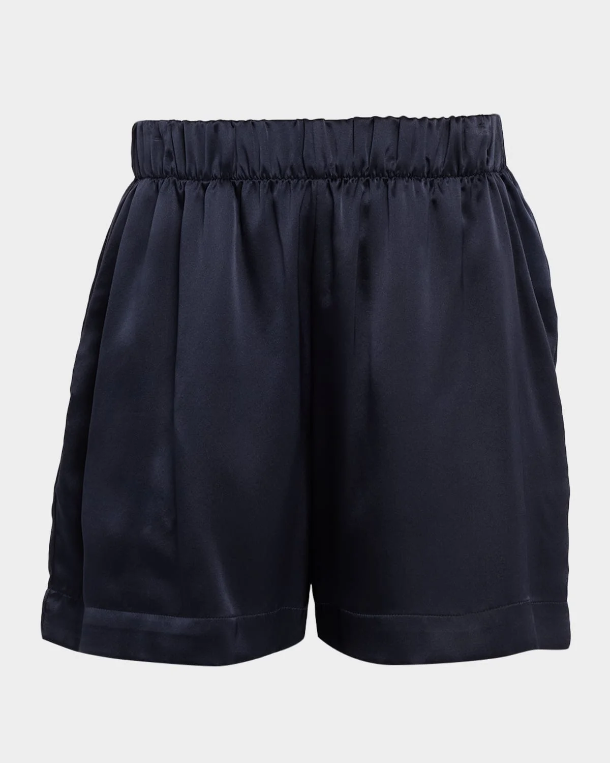 Brynn Silk Charmeuse Wide-Leg Shorts - 1
