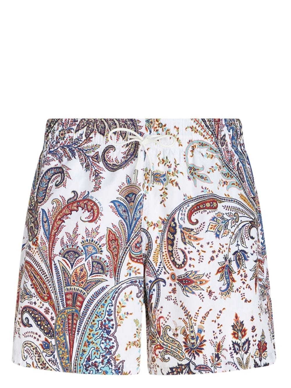 paisley-print drawstring swim shorts - 1