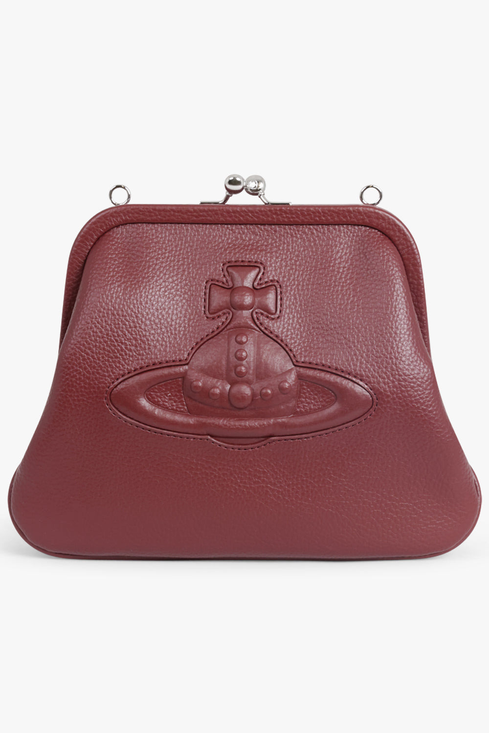 VIVIENNE GRAINED CLUTCH BAG | RED - 3