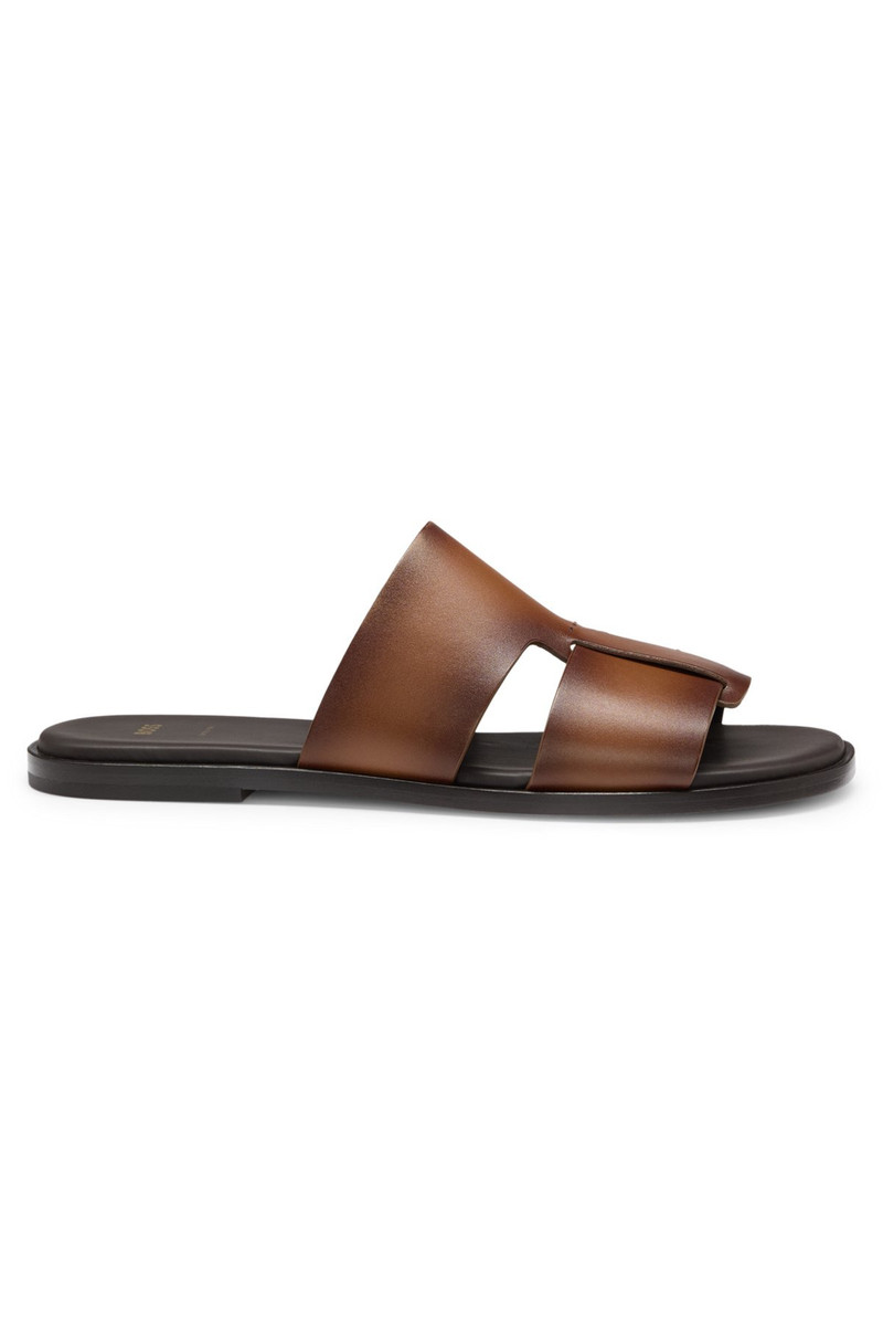 LEATHER SLIDES MADE IN ITALY 1