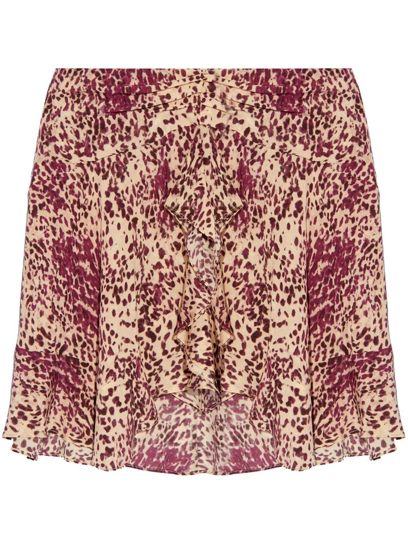 Ozany draped mini skirt 1