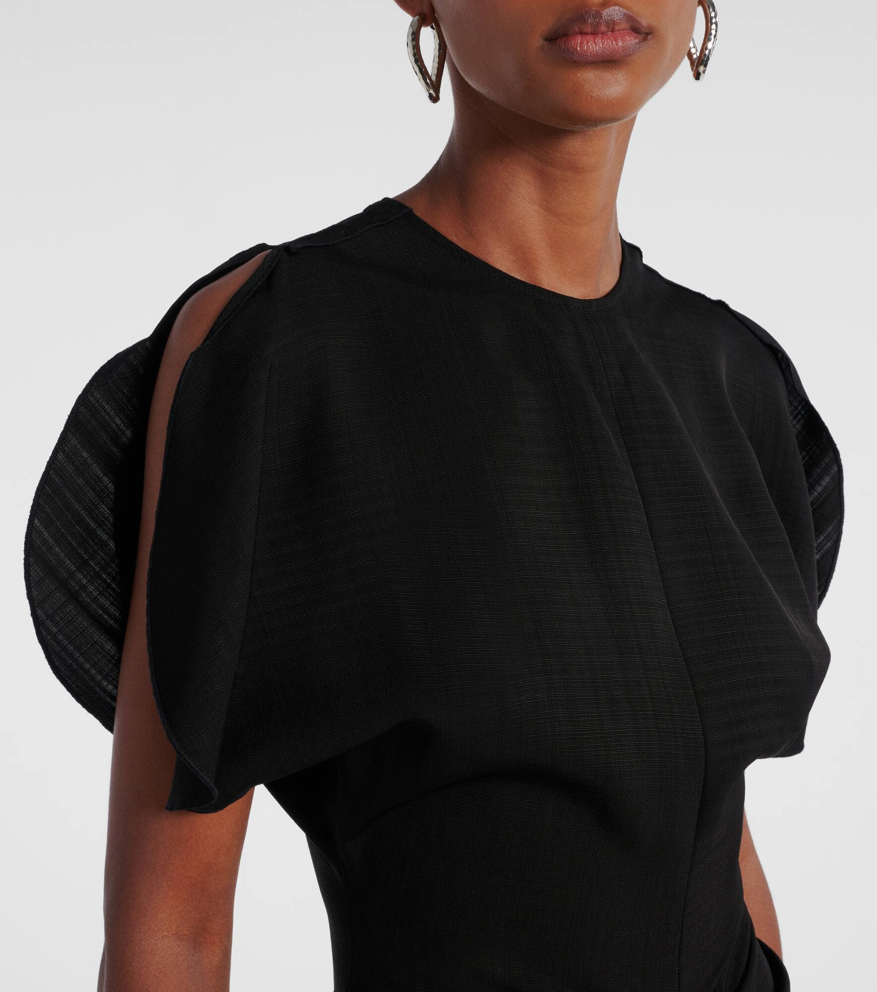 Ruched midi dress - 4