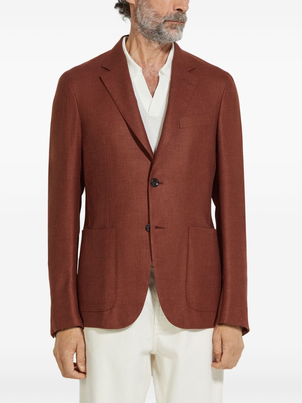 cashmere-blend blazer - 3