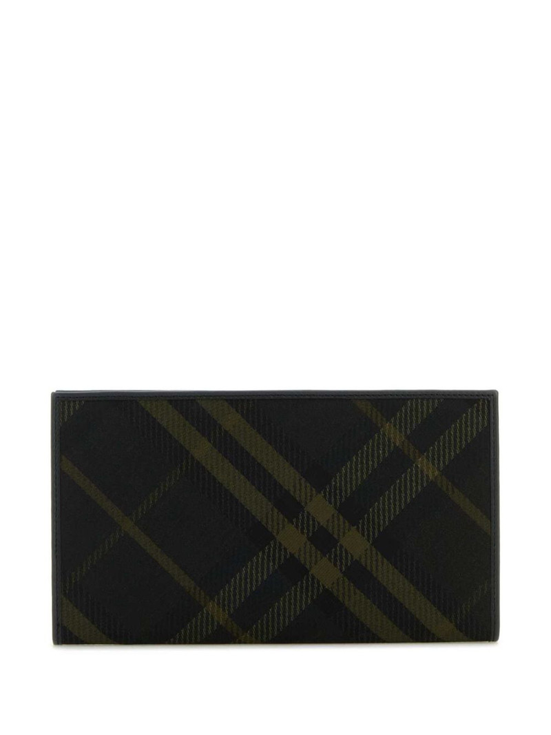 Burberry check-pattern wallet outlook