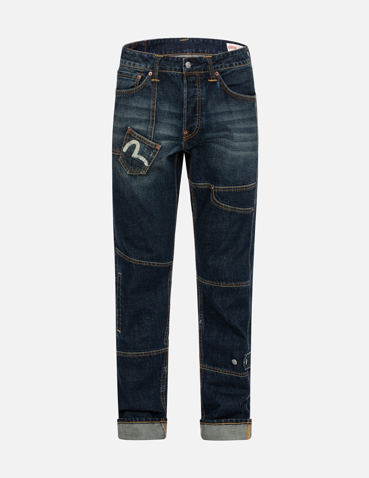 Seagull Print Carrot Fit Deconstructed Selvedge Denim Jeans #2017 - 2